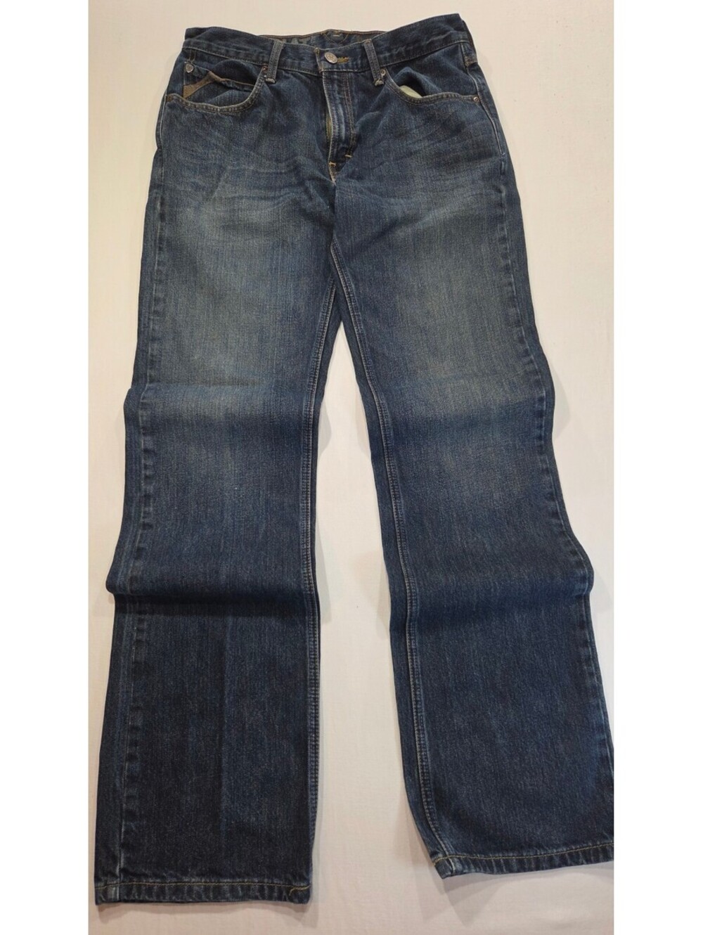 Ariat Men's Straight Leg Jeans Size 31x36 Blue Denim Cotton